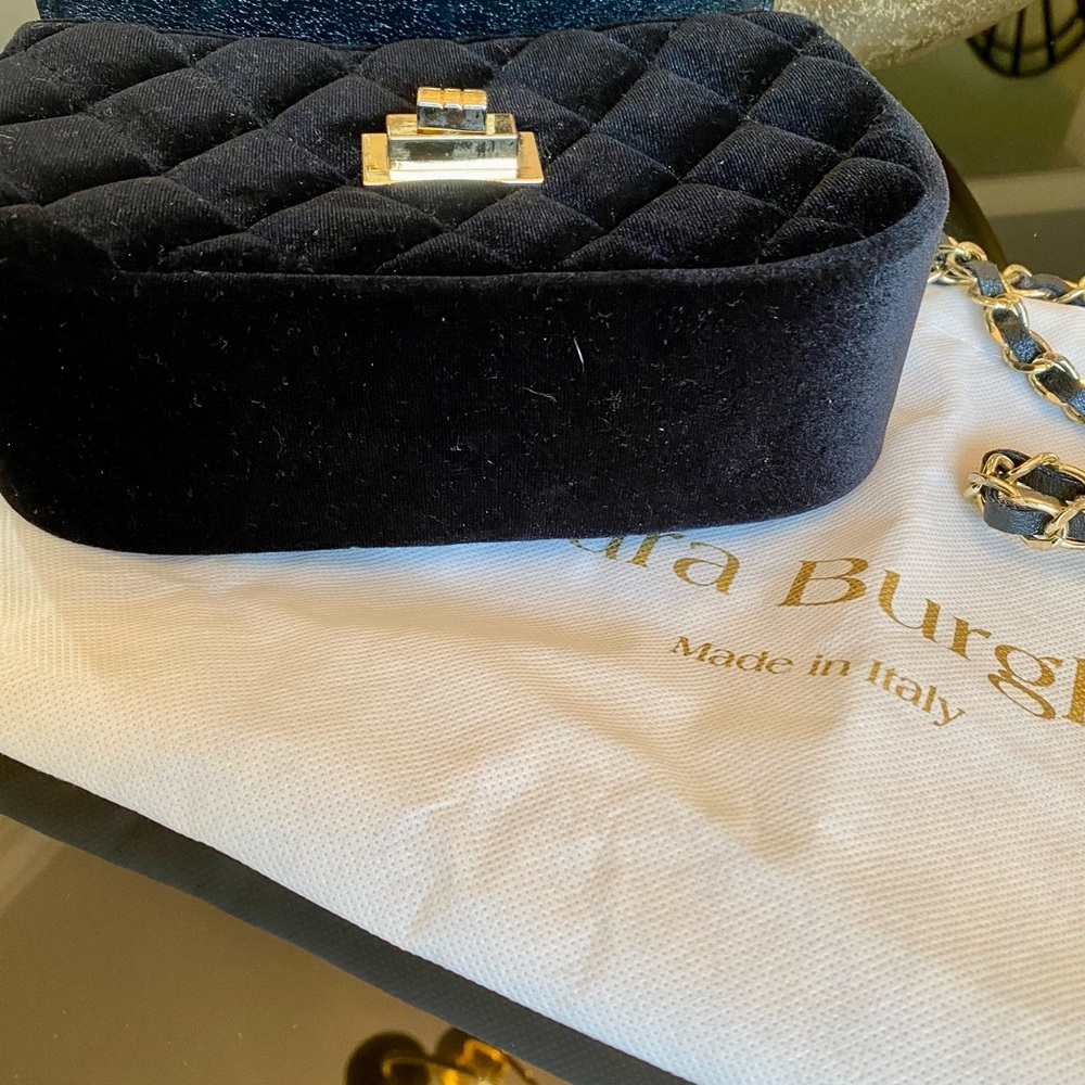 SOLD…Sara Burglar Velvet Crossbody - Picture 4 of 5